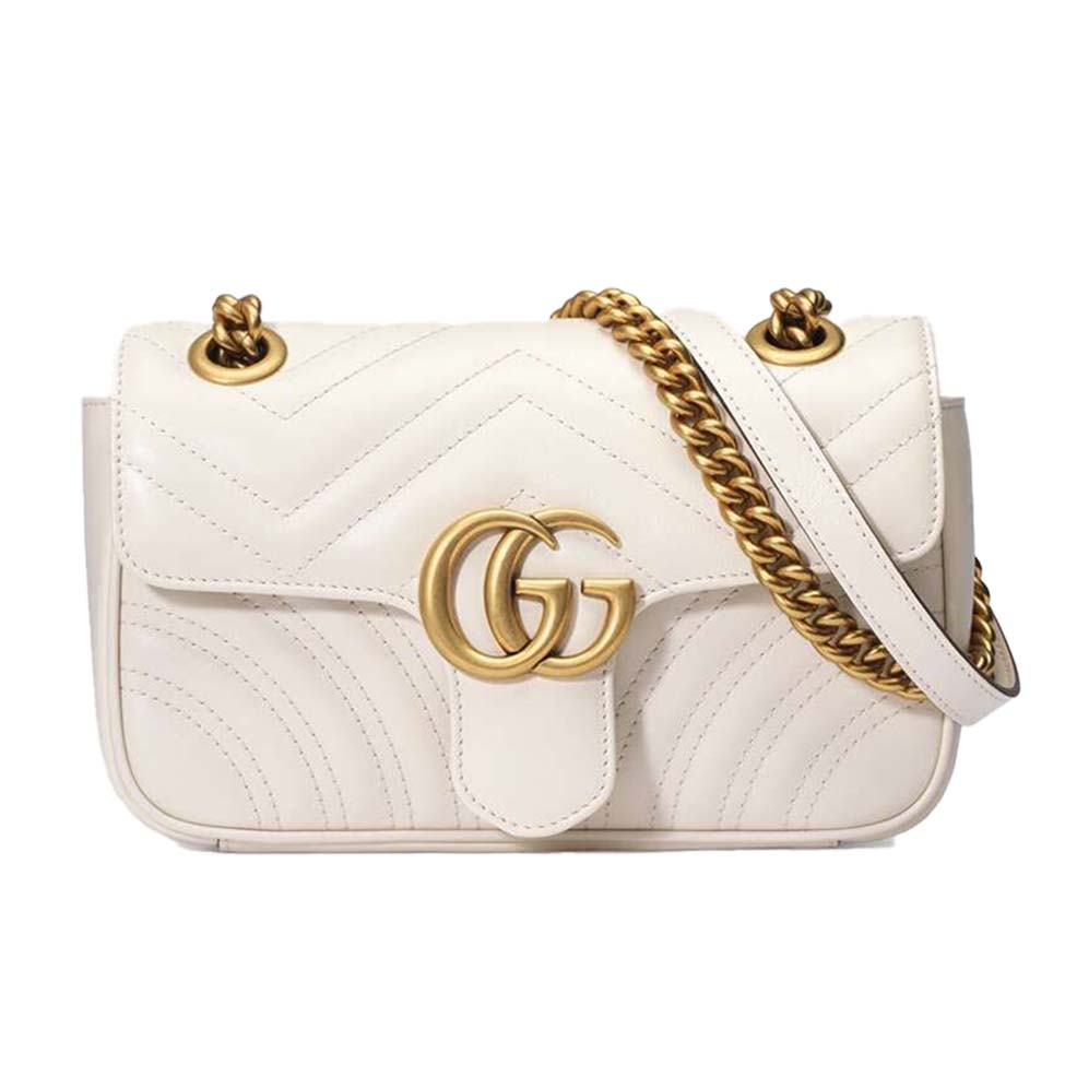 G*u*i gg marmont matelassÉ mini bag 446744 （23*14*6cm）